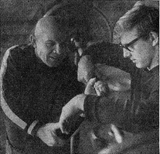 Nikolai Saksonov and his son